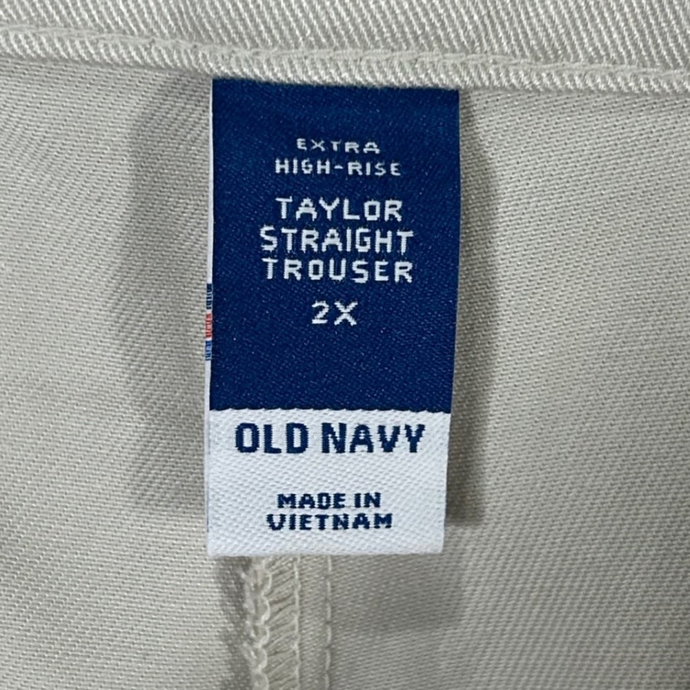 Old Navy Women's Pants Taylor Straight Trouser Cargo Size 2X Extra High Rise New - Picture 9 of 12
